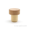 Tappo di sigillatura riutilizzabile tappo in legno tappeti di vino in sughero
